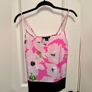 Pink floral tank